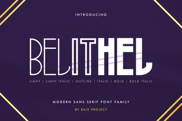 Belithel: The Modern Font for Small Business Branding