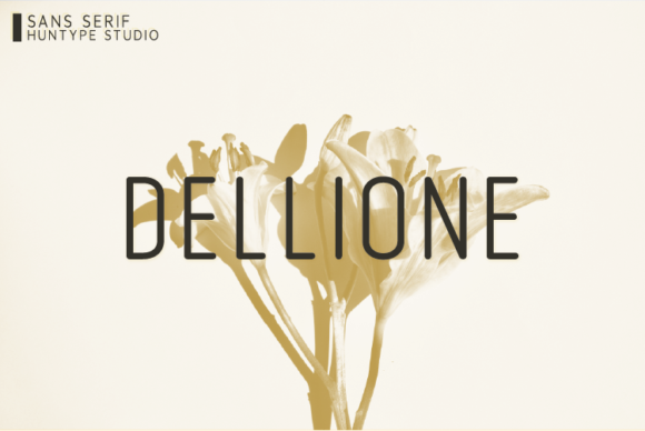 Dellione: A Modern Sans Serif Typeface for Editorial Design