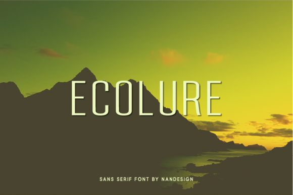 Ecolure Font for Modern Maker Branding