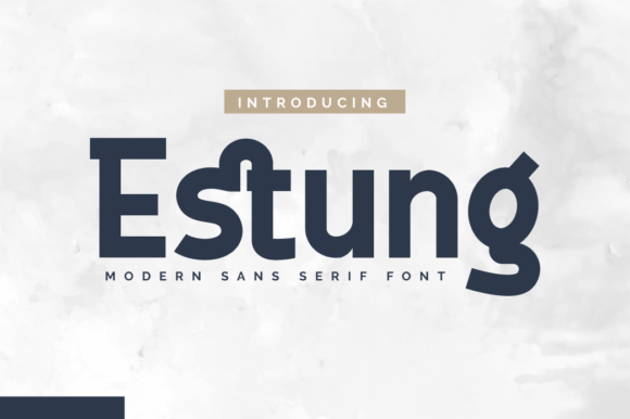 Estung Typeface for Modern Brand Identity