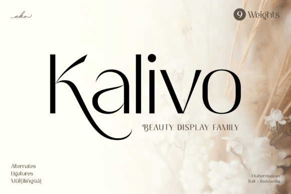 Kalivo Font for Elegant Craft Branding