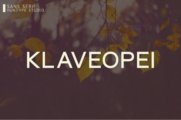 Klaveopei: A Delicate Sans Serif Typeface for Editorial Design