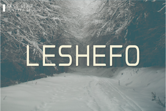 Leshefo: A Minimal Sans Serif Font for Clean Branding