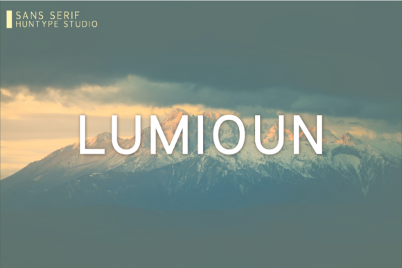 Lumioun Font for Modern Web Design