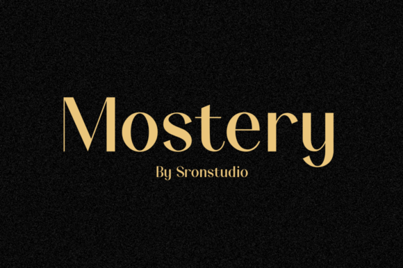 Mostery Font for Modern Craft Branding