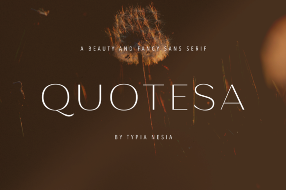 Quotesa: An Elegant Thin Sans Serif Typeface
