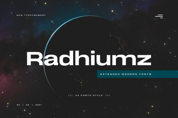 Radhiumz: A Minimal Sans Serif Font for Modern Brands