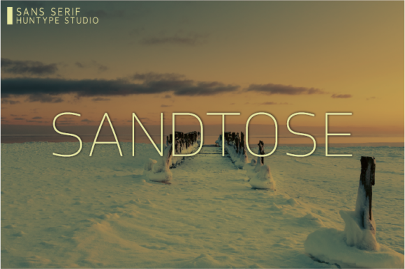 Sandtose: A Modern Sans Serif Typeface for Editorial Design