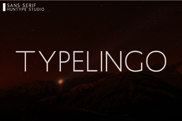 Typelingo: A Clean Typeface for Modern Editorial Design